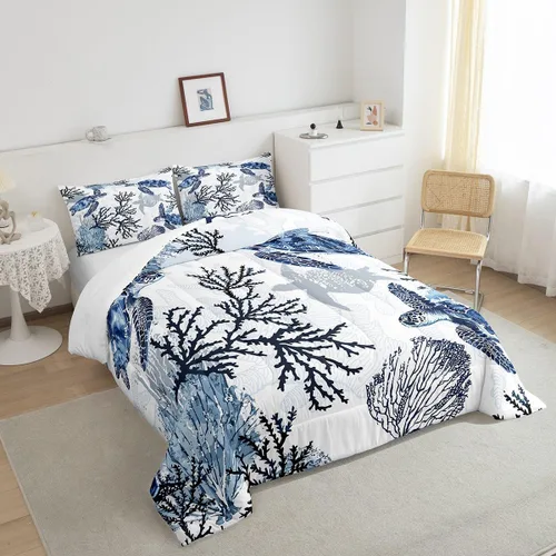 Vista 33 de Juego de ropa de cama Happy Camping de Homewish, tamaño individual, con diseño de osos cazadores y pinos, para niños, hombres, adultos, decoración
