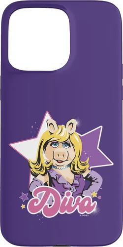 Vista 28 de Funda para iPhone 16 Disney The Muppets Miss Piggy Diva Retrato