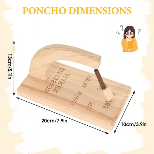 Vista 2 de Decision Maker - Péndulo magnético de madera para mesa de 7.9 x 3.9 x 5.1 pulgadas, respuesta oscilante para trastorno de dificultad