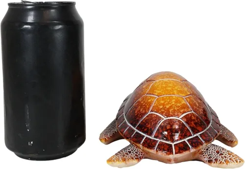 Vista 8 de Ebros Gift Océano náutico Coloridos tonos de concha roja gigante tortuga marina nadando Bobblehead Figurita 6 pulgadas de largo, tortugas reptiles
