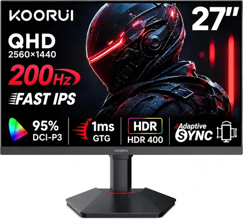 Vista 16 de KOORUI Monitor de juegos de 24 pulgadas 144Hz Full HD 1920 x 1080p IPS ultra delgado con HDMI VGA, sincronización adaptativa, 99% SRGB, VESA