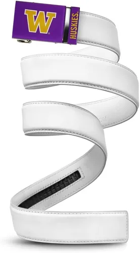 Vista 35 de Mission Belt Con licencia oficial de la NC Alabama Crimson Tide Crimson Tide (Cuero Negro)