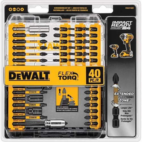 Vista 4 de DEWALT Juego de herramientas para mecánicos, 205 piezas (DWMT81534) y juego de puntas de destornillador, listo para impacto, FlexTorq, 40 piezas