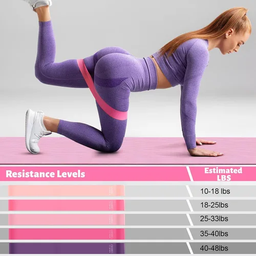 Vista 7 de RoundFunny Juego de 18 anillos de pilates esenciales para mujer, anillo de pilates y pelota de resistencia al tobillo, correa de yoga, calcetines