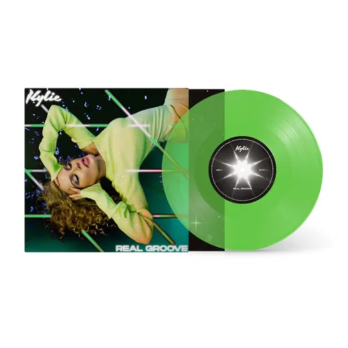 Vista 3 de Kylie Minogue - Real Groove b/w Real Groove Feat. Dua Lipa (Studio 2054 Remix) Green 7" Vinyl Limited Edition