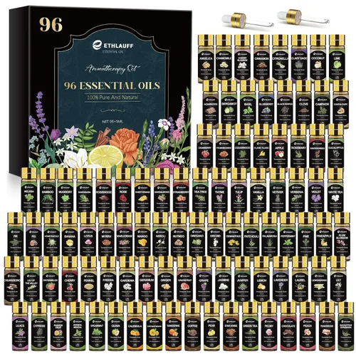 Vista 10 de Conjunto de los 12 mejores aceites esenciales, aceite esencial puro para difusor, humidificadores, cuidado de la piel, masaje, fragancia