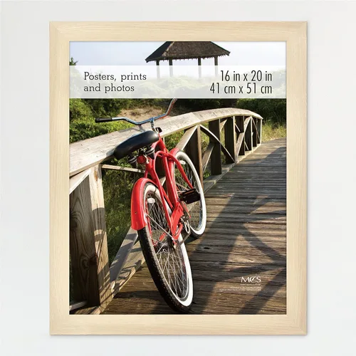 Vista 66 de MCS Marco para póster con estilo de museo, 11 x 17 pulgadas, madera de granero, vertical y horizontal, para colgar en la pared, marco grande