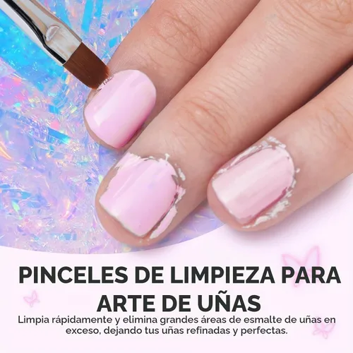 Vista 2 de MelodySusie 4pcs Nail Art Clean Up Brush