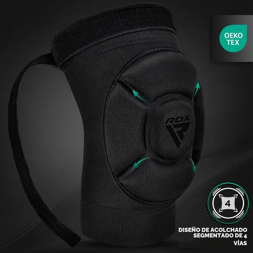 Vista 2 de RDX Almohadillas para codo, protector de codo para Muay Thai MMA Kickboxing Sparring, protección de golpes para artes marciales, manga acolchada