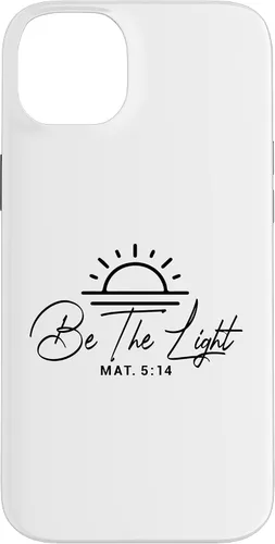 Vista 15 de Dichos cristianos y versos de la Biblia Mateo 5,14 Funda para iPhone 16