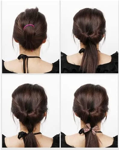 Vista 4 de 1 Unidad(2 piezas) Plástico Magic Hair Braid Cola de caballo Herramienta Clip Herramienta Simple DIY Estilo de Cabello Accesorios Estilo Estilo Azul