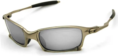 Vista 4 de Gafas de sol cuadradas deportivas superiores Marco de metal de aleación polarizada Iridium Mirror Riding
