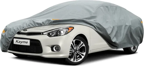 Vista 15 de Kayme Funda de Coche de Servicio Pesado Impermeable para Todo Tipo de Clima, Ajuste Personalizado para Tesla Model S, Cubierta Exterior Completa