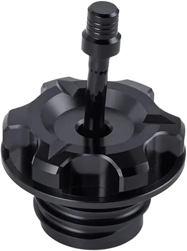 Vista 10 de Advanblack Axion Tapa de Tanque de Combustible de Aluminio Billet con Manguera de Ventilación Compatible con Harley Touring, Road Glide, Street