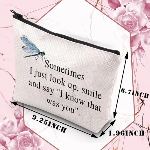 Vista 2 de Regalos conmemorativos de libélula, regalos para amantes de la libélula, Sometimes I Just Look Up Smile And Say I Know That Was You Dragonfly