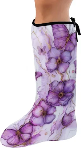 Vista 30 de Funda de fundición de pierna verde para pie de gato negro, funda decorativa para patas, regalo del día de San Patricio, debajo de la rodilla, manga
