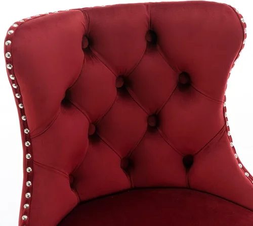 Vista 8 de Taburetes de bar giratorios de terciopelo ajustable con altura del asiento de 25 a 33 pulgadas, taburetes de bar con base cromada con respaldo