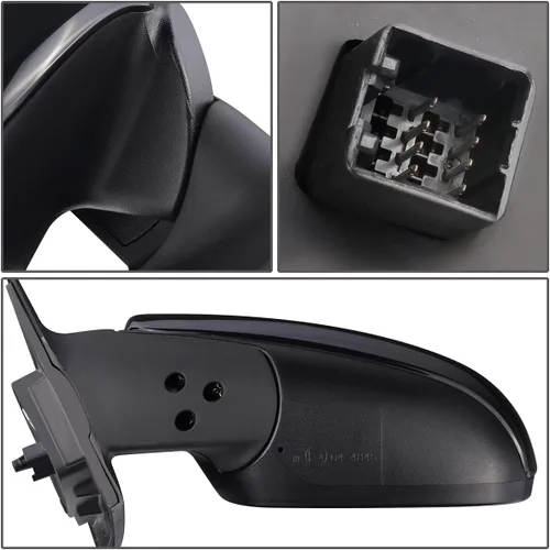 Vista 5 de DNA Motoring OEM-MR-KI1320177 Espejo lateral izquierdo compatible con 2013 Forte Powered plegable calefactable espejo retrovisor con señal de giro
