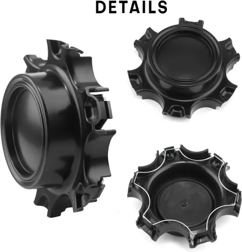 Vista 5 de Tapacubos centrales TRD para Tacoma H659-TRD, 4 unidades, color negro mate