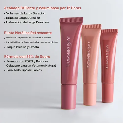 Vista 8 de LIP-PRESSION Metal Serum Gloss Brillo de labios coreano (Boba Noir)
