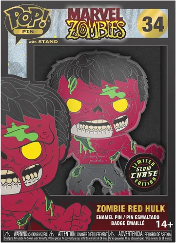 Vista 5 de Loungefly PIN POP! Pin esmaltado grande Marvel Zombie Hulk Hulk Marvel Zombies Broche coleccionable lindo para mochilas y bolsas Idea de regalo