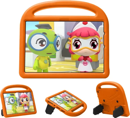 Vista 38 de Funda para tablet Kindle Fire 7 para niños (12.ª generación, versión 2022) con mango de pie de apoyo de forraje resistente, espuma EVA suave, a