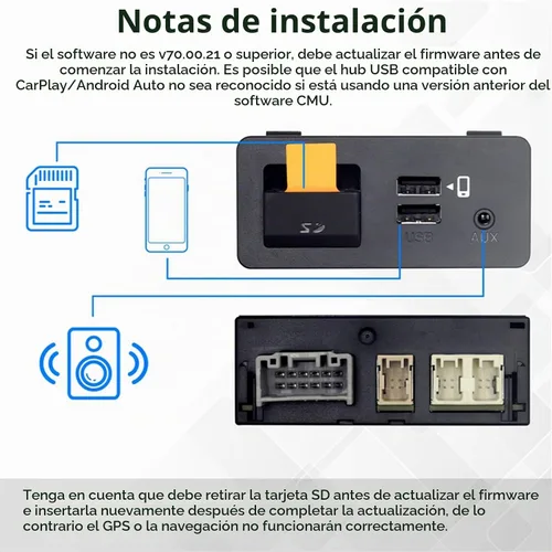Vista 7 de TK78-66-9U0C Adaptador Carplay con cable Kit de reequipamiento para Mazda 2 3 6 CX3 CX5 CX9 MX5 Carplay y Android Auto Módulo de interfaz USB