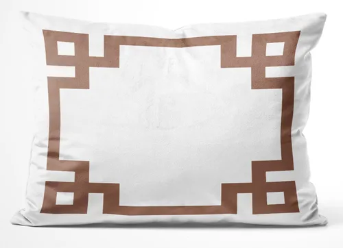 Vista 71 de Funda de almohada rectangular con cremallera en un lado impreso de 12 x 16 pulgadas, color blanco y rosa intenso Rosa fucsia