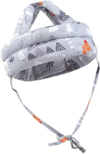 Vista 11 de Casco de seguridad para bebé, protección para la cabeza, de algodón, transpirable, ajustable, sin golpes, protector de cabeza para caminar y gatear