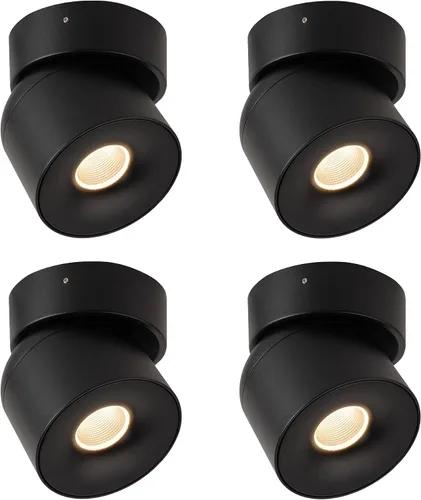 Vista 16 de Aisilan Luz LED de Techo Blanca para Interiores 9W Luminaria Montada en Superficie con Foco Giratorio de 360°, Regulable Blanco Cálido 3000K CRI 97+