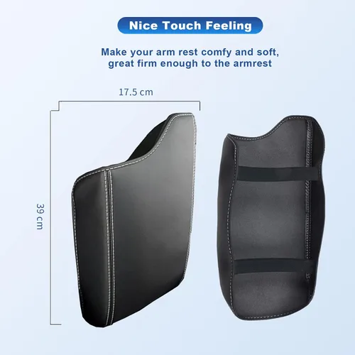 Vista 6 de CDEFG Funda de consola central para 2019, 2020, 2021, 2022, funda para reposabrazos de camioneta, funda para reposabrazos, cojín para codo, funda