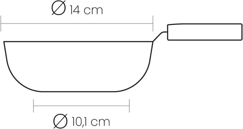 Vista 5 de IBILI - Sartén antiadherente de doble cara para tortilla de 5.5 pulgadas Fabricada en España Sartén para frittata con fácil volteo, aluminio