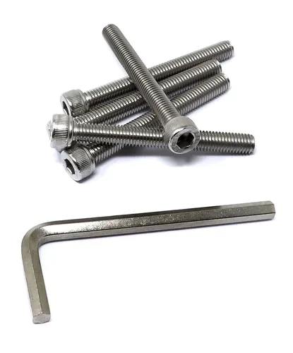 Vista 80 de iexcell Kit de tornillos de cabeza hexagonal de acero inoxidable 304, 100 unidades M2 x 0.157 in, paso de rosca de 0.016 in