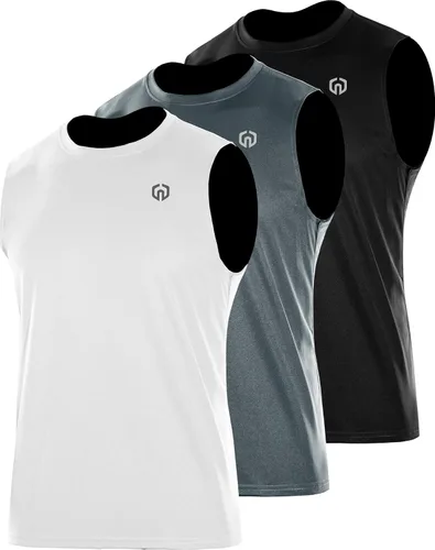 Vista 13 de NELEUS Camiseta sin mangas Dry Fit para hombre
