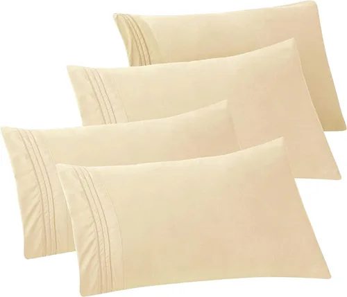Vista 59 de Elegant Comfort Fundas de almohada sólidas de microfibra de alta calidad hotelera, tejido suave, resistente a las arrugas y a las manchas, fácil