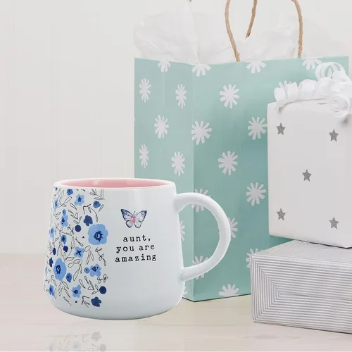 Vista 8 de Pavilion Gift Company - Aunt, you are amazing - Taza de cerámica de 18 onzas, regalo del día de la madre, taza de café para tía, 1 unidad