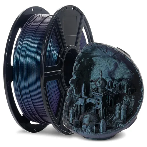 Vista 24 de FLASHFORGE High Speed Chameleon PLA Multicolor Púrpura Abisal, Impresión Rápida Máx 500 mm/s, Filamento PLA con Cambio de Color 1.75 mm, Cambia