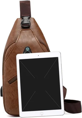 Vista 8 de VALICLUD 2pcs mens small backpack men's sling bag crossbody cross body bag for men messenger bag for men male cross body bags for men men's