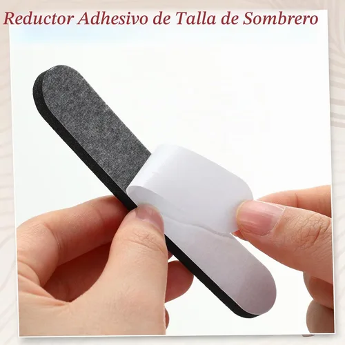 Vista 5 de Outus - Cinta autoadhesiva de espuma reductora de tamaño de sombrero, 23 unidades, color negro