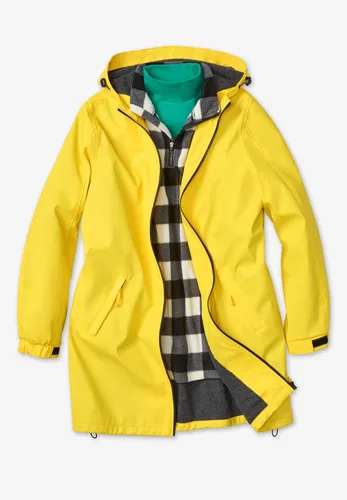 Vista 4 de Woman Within Chubasquero con capucha y talla grande para mujer