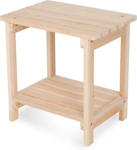 Vista 13 de Shine Company Providence - Mesa auxiliar rectangular de madera maciza, mesa de patio Adirondack para exteriores, color rojo chile Rojo (Chili Red)