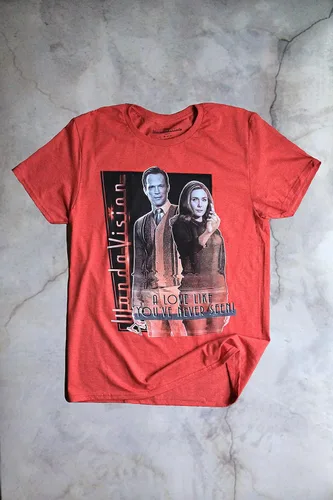 Vista 4 de Marvel WandaVision - Camiseta para adultos, Rojo