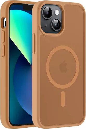 Vista 36 de Hualele - Funda magnética para iPhone 13 Pro, compatible con MagSafe, grado militar, a prueba de caídas, translúcida mate, parte trasera dura, borde