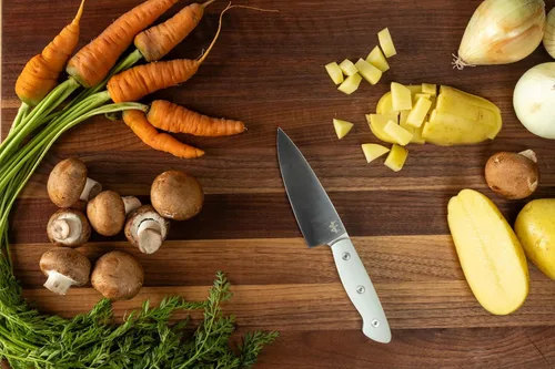 Vista 3 de Williams Knife Co. - Cuchillo pequeño Hoja de acero Elmax de 5 pulgadas Herramienta culinaria versátil