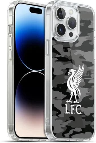 Vista 38 de Head Case Designs Funda de gel con licencia oficial del Liverpool Football Club Away Colourways Crest Camou [protección de grado militar] compatible