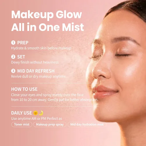 Vista 5 de Ampolla facial Ultra Collagen Ampolla para piel húmeda y radiante – Spray hidratante coreano para el cuidado de la piel con niacinamida y retinol