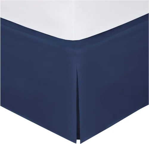 Vista 10 de Fancy Collection Falda de Cama de Fácil Cuidado de Microfibra con Caída Sólida Nueva (Rosa Intenso, Individual)