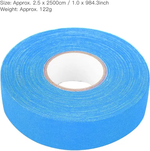 Vista 5 de Cyrank Hockey Protective Tape, Waterproof Hockey Grip Tape Tennis Badminton Racket Overgrip Hockey Stick Tape for Badminton Grip(Blue)
