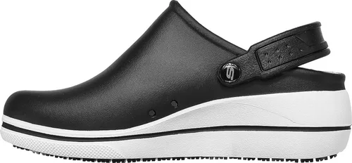 Vista 4 de Skechers Work Amreli Zuecos suaves para mujer puntera antideslizante