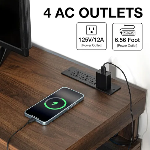 Vista 23 de HOMMPA Mesa de centro moderna con tapa elevable con almacenamiento para sala de estar, mesa de centro LED, mesa de comedor de madera con 2 cajones